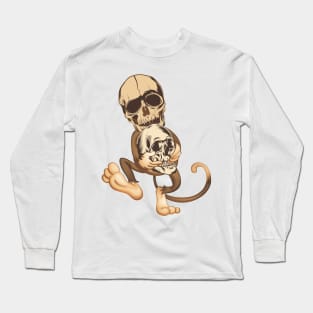 Monkey skull Long Sleeve T-Shirt